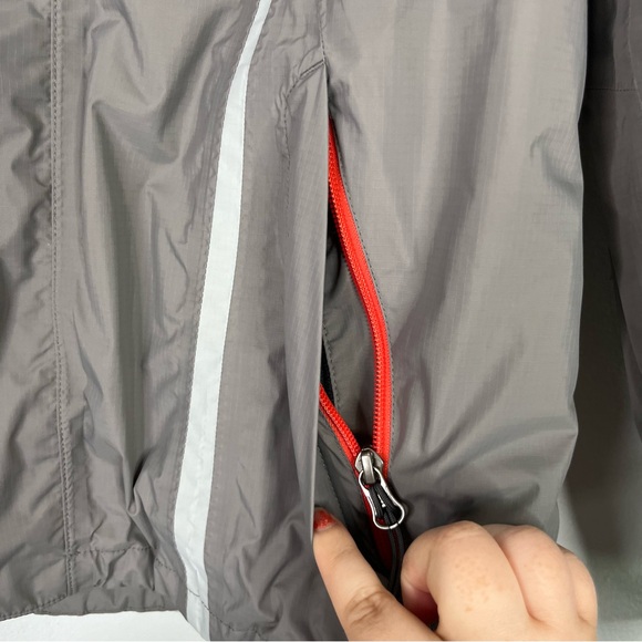 The North Face Coat Women's M Gray Coral Hyvent 3 In 1 Ski Jacket Hooded Zipper - Picture 7 of 17